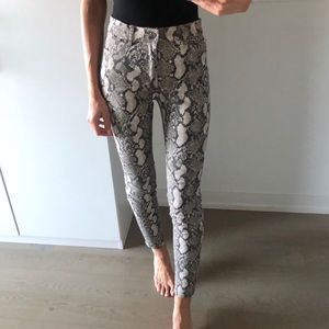 H&M Snake Print Jeans